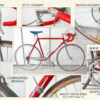 1970s Rossin vintage Italian road bicycle in original red paint with Campagnolo Nuovo Record groupset
