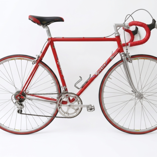 1970s Rossin vintage Italian road bicycle in original red paint with Campagnolo Nuovo Record groupset