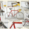 Vintage Vicini Italian steel road bicycle in metallic red with Columbus frame, Campagnolo Nuovo Record groupset, pantographed stem, and San Marco Concor seat.