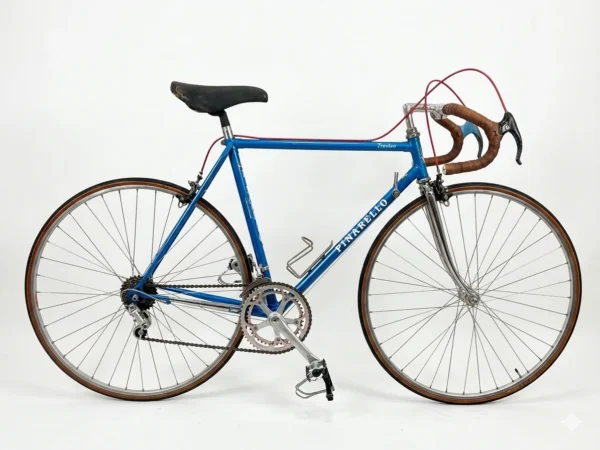 Vintage Pinarello racing bicycle from the early 1980s - Italian steel frame with classic Campagnolo components, restored and preserved for collectors