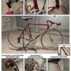A multi-panel detail collage showcasing the unique vintage Viner Special Professional pantographs and Campagnolo Nuovo Record components.